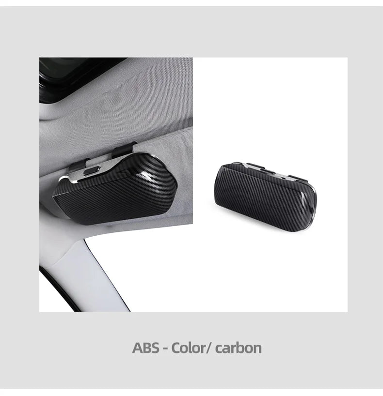 Exclusive for Tesla model 3 model Y model S model X Cybertruck Sunglasses Holder Sun Visor Clip On ABS Eyeglass Case