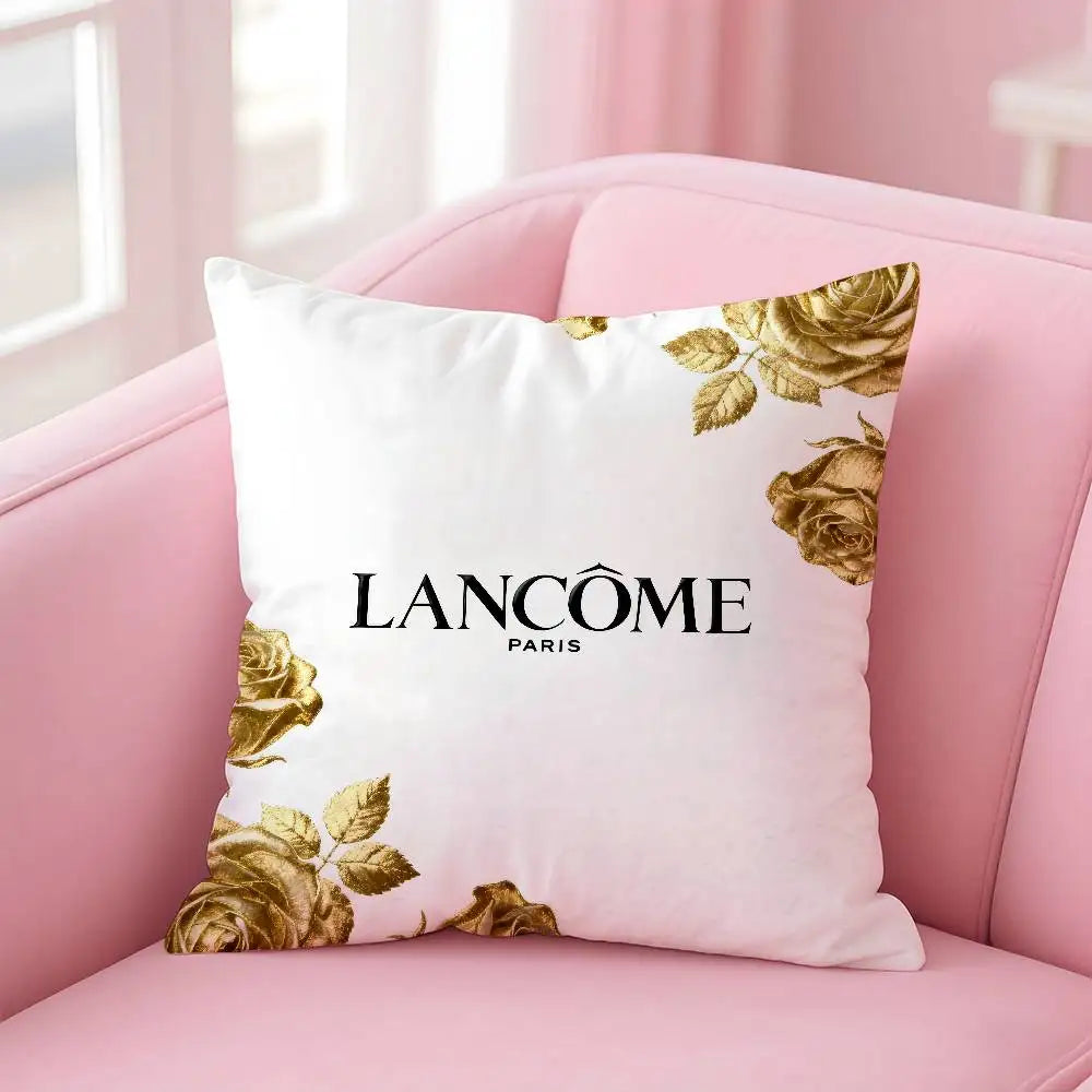 Lancome Cosmetic Pillow Case Pattern Printed Pillowcase For Living Room Sofa Cushion Cover & Bedroom Decor