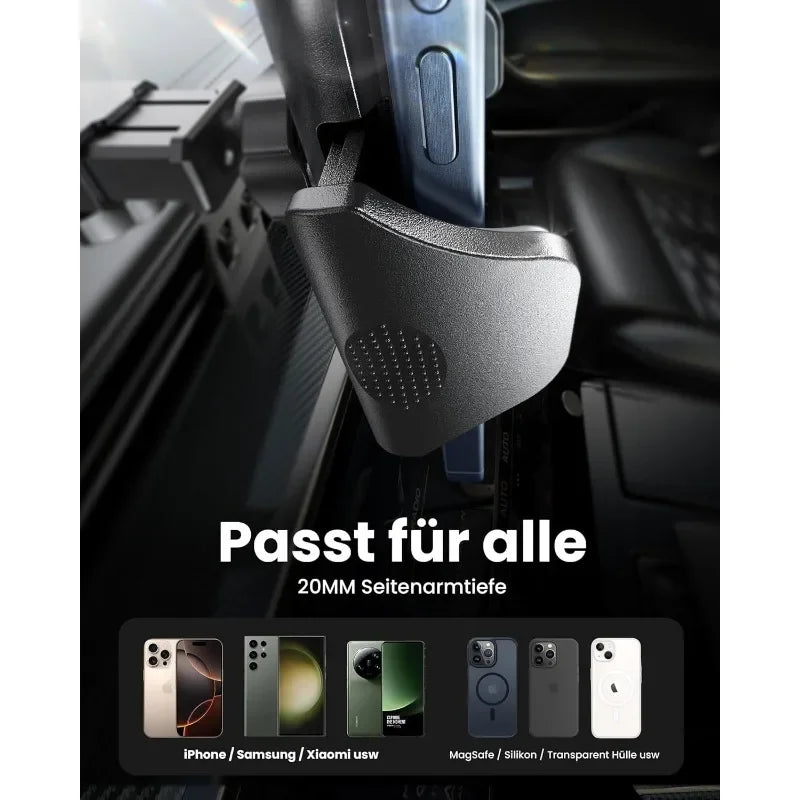 andobil Car Mobile Phone Holder, Ventilation and Suction Cup Holder, 3-in-1 Universal Car Smartphone Holder for iPhone