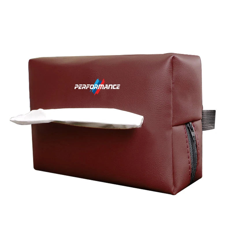 BMW Car Tissue Storage Bag Paper Towel Organizer For M3 M4 M5 G42 G30 G20 E39 E36 E87 E53 F44 F07 F34 G15 G16 G23 G22 X7 X5 F10