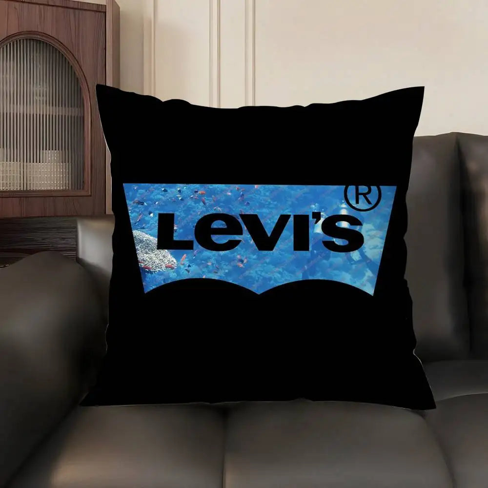 Luxury L-LEVisS Pillow Case Sofa Living Room Bedroom Double-sided Printing Square Cushion Nap Time Cushion Cover