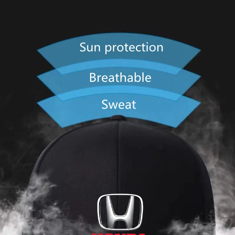 Fashion Baseball Caps Female Male Sport Cap Sun Hat For Honda Civic 10 11th Jazz City Gen Hrv Fit Accord Mugen RR Forza Vt600