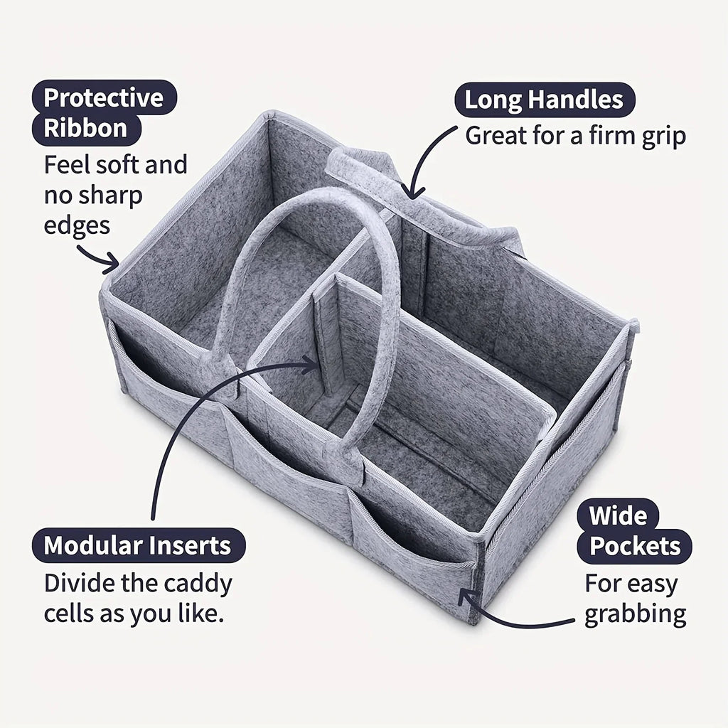 Multipurpose Portable Organizer - Perfect for Diapers, Toys, And Car Essentials