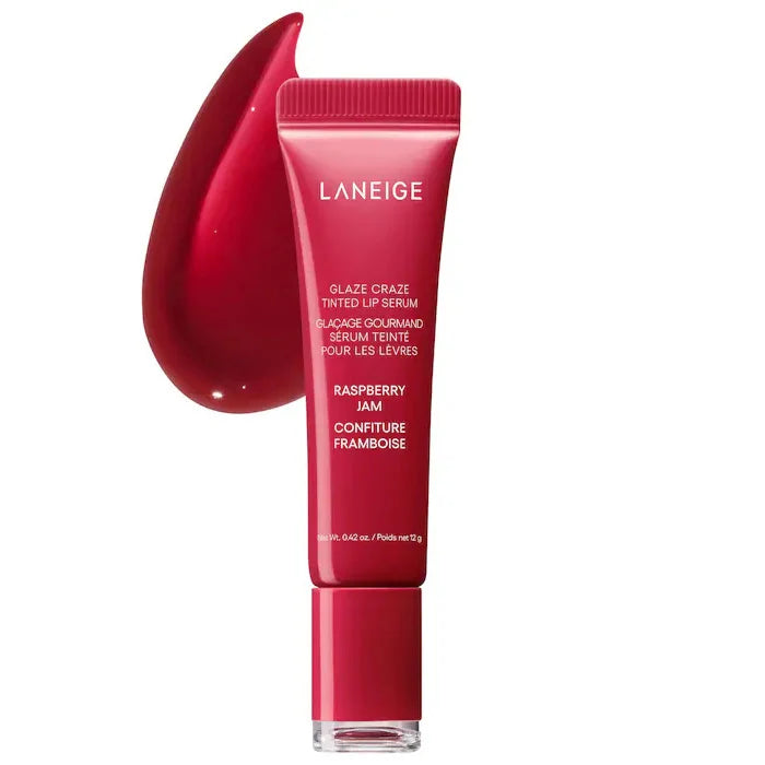 Laneige Lip Glowy Lightweight Hydration Lip Balm Gloss Tint Shea Butter Honey Donut Colored Lipstick Moisturising Lip Oil Care