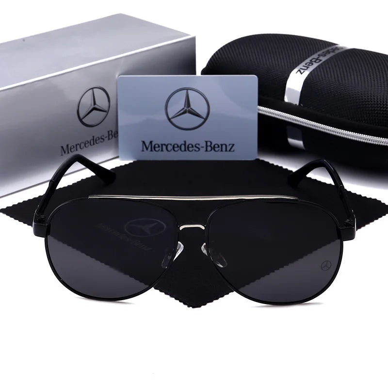 For Mercedes Benz A B C E S V Class GLB GLC GLE AMG Pilot SLK SLC ML Car High Men Anti Glare Driver Goggles Polarized Sunglasses