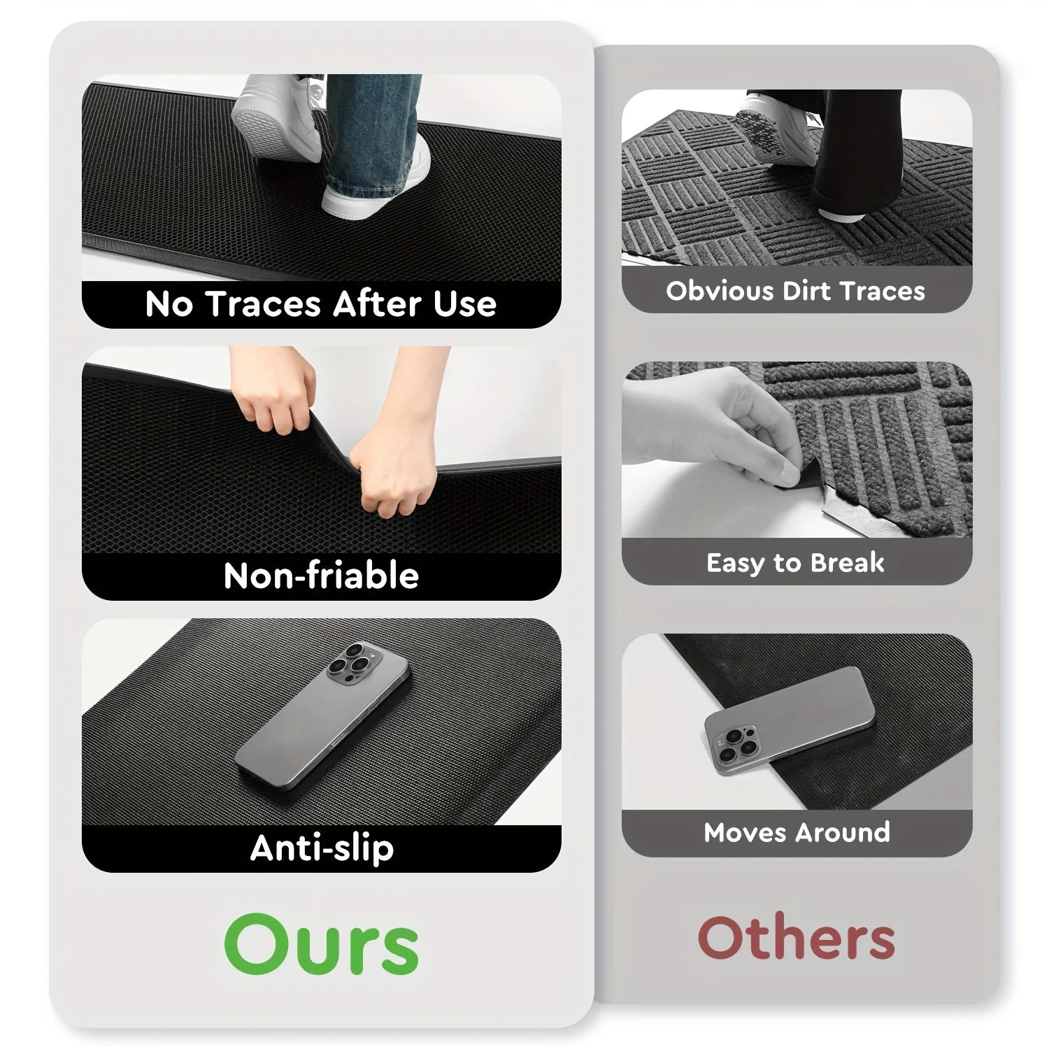 Non-slip Outdoor Elastic Carpet Front Doormat Comfortable Resilient Carpet Entrance Door Mat High Elasticity Floor Mat