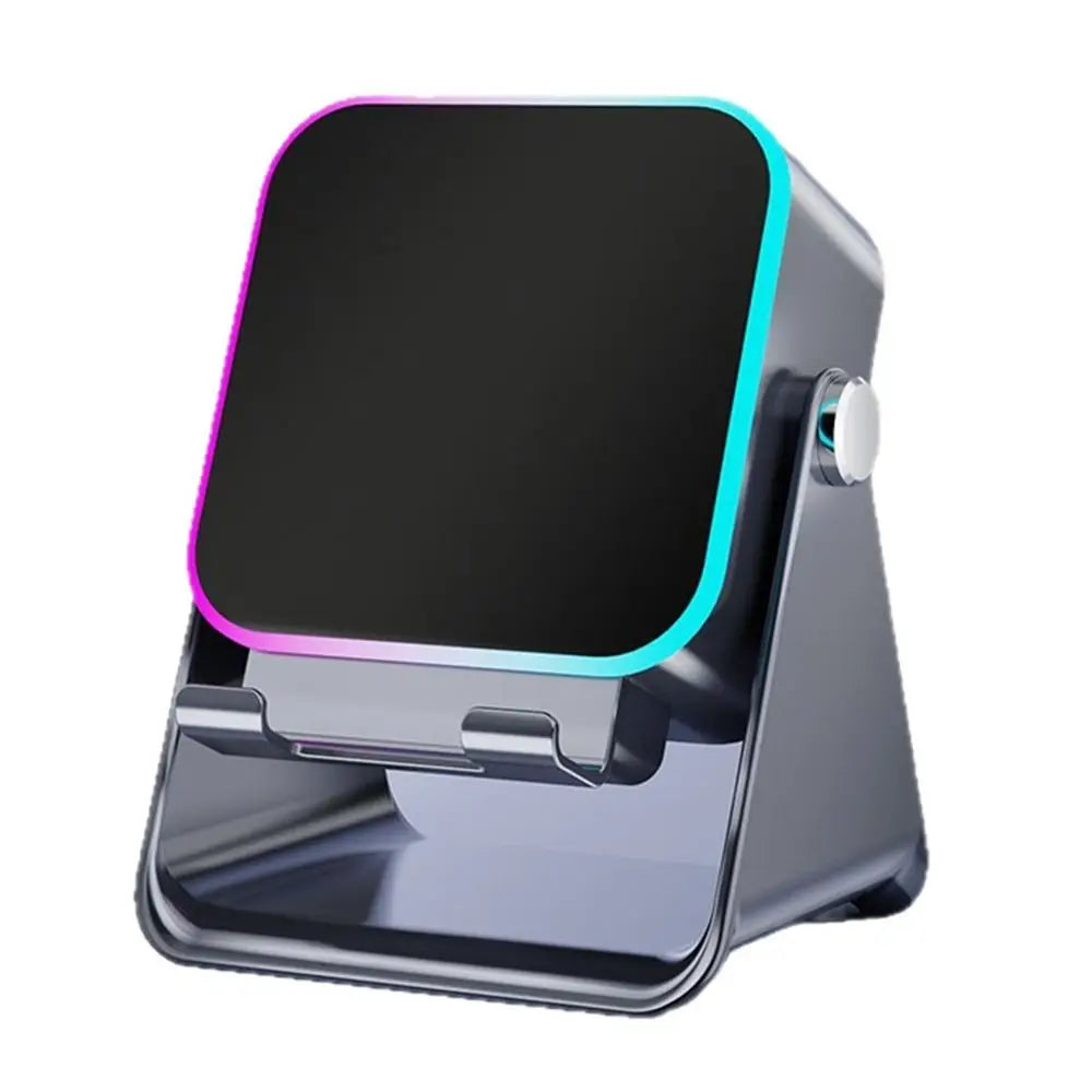 Auto-induction Wireless Induction Speaker Dual Mode RGB Ambient Light Bluetooth Speaker Enhance Sound Quality 360° Rotation