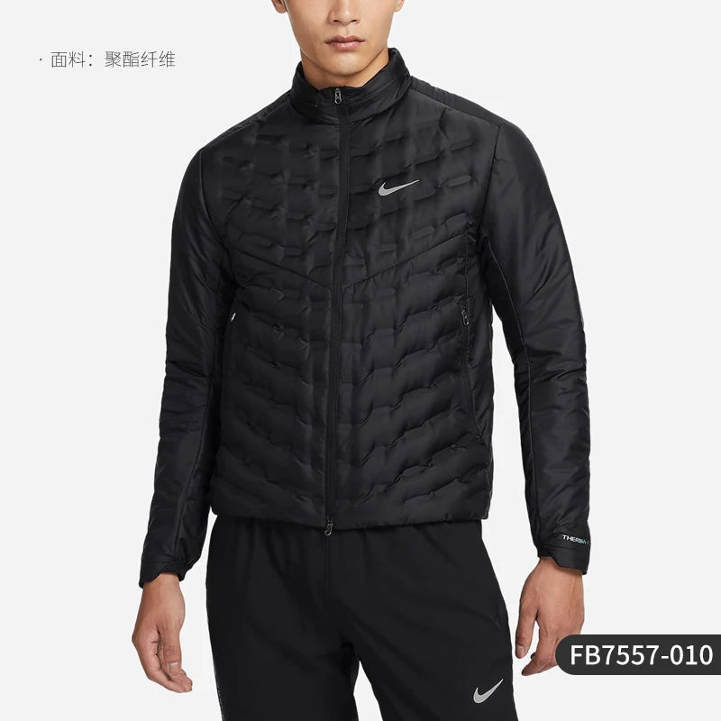Nike/Nike Genuine Autumn and Winter New Men's Spliced Warm Running Sports down Jacket Fb7557-370
