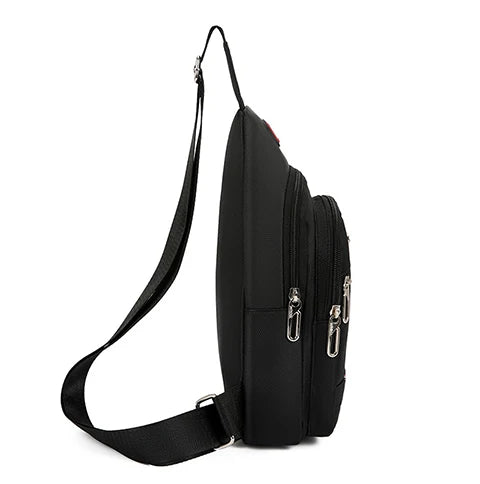 Car Emblem Leisure One-shoulder Bag Men's Messenger Chest Pocket For Ferrari Roma 488 Portofino F8 F1 Roma Spider SF90 Superfast