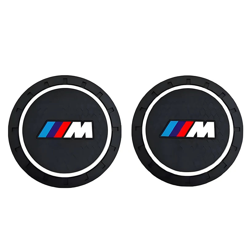 Car Water Coasters Non-slip Water Cup Anti Slip Mat For BMW M E46 E90 E60 F10 F30 E39 E36 F20 E87 G30 E92 E91 Interior Accessory