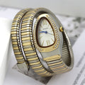 Gold Sliver Unique Creative Snake Shaped Design Bracelet Watch Women Quartz Watch Luxury Bangle Watches Ladies Clock AAA Watch