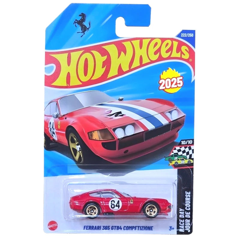 Hot Wheels 2025 C4982 Ferrari Set - Ferrari SF90/F40/365 Alloy Car Models, 1:64 Diecast Racing Cars for Collectors Kids Toys