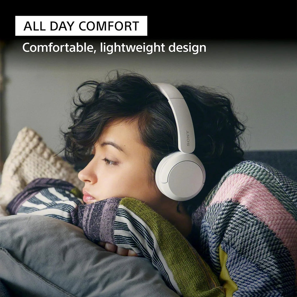 Sony WH-CH520 Wireless On-Ear Headphones, Bluetooth Headset with Mic Long Battery Life