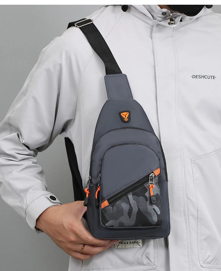 Casual Men Crossbody Shoulder Bag Chest Bag Outdoor Travel Sports For Ferrari Roma F80 296 GTB GTS SF90 Stradale Spider Spyde