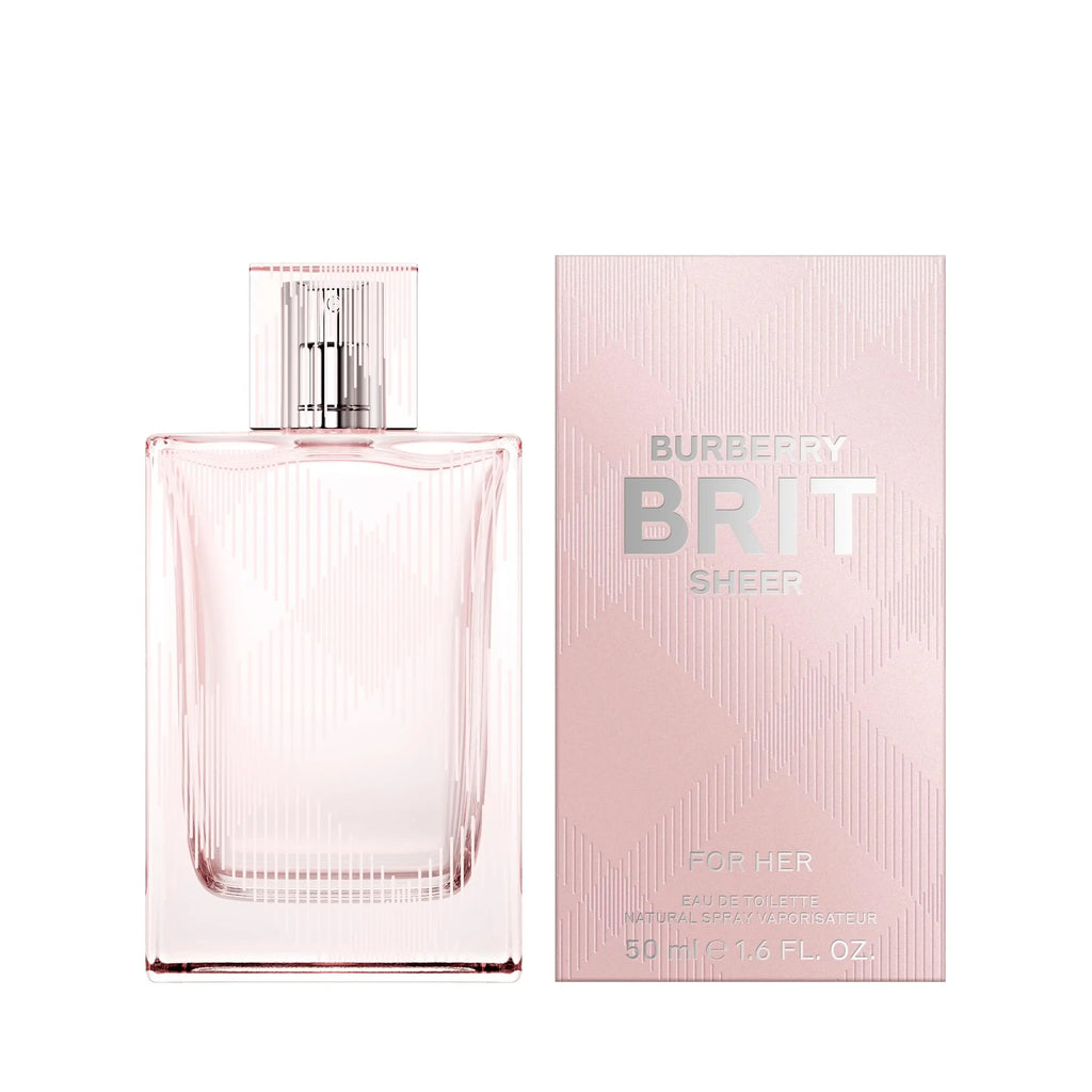 Burberry Brit Sheer Eau de Toilette 50ml/100ml , Original Women's Floral Perfume, Long Lasting Fragrance, Beauty Makeup