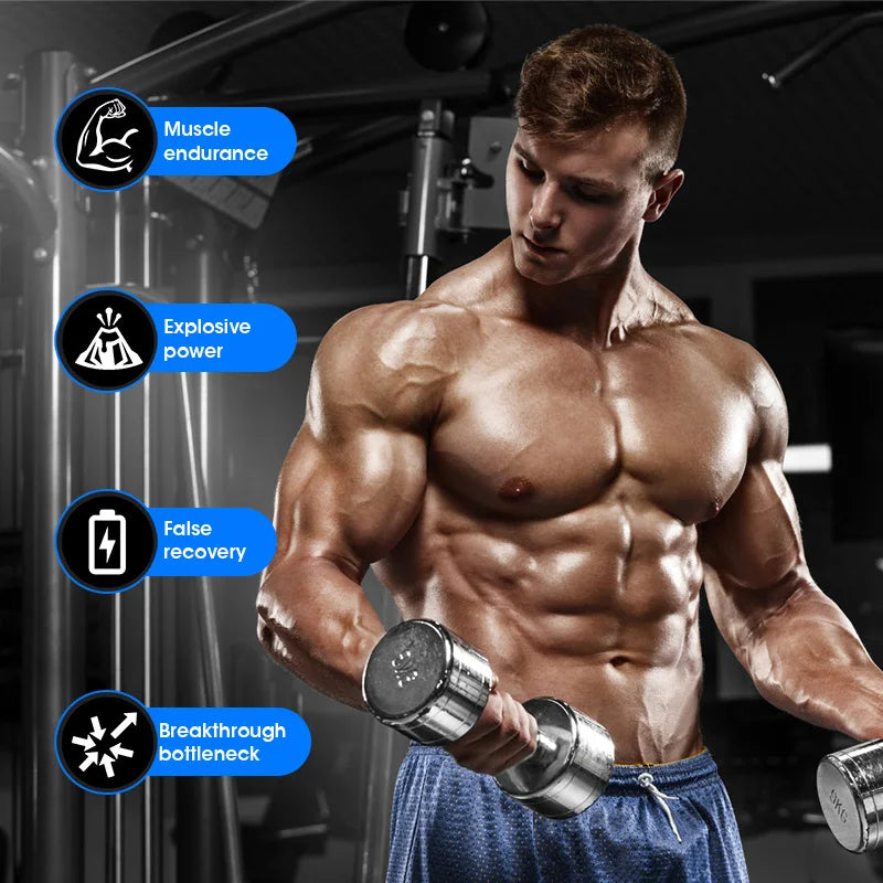 Creatine Monohydrate Energy Performance Whey Proteins for Muscle Mass Workout Recovery Friendly Adult Nutritional Supplement
