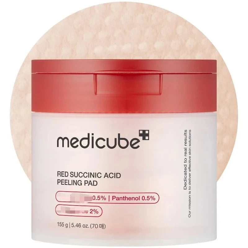 Lactic Acid Moisturizing Facial Care Cotton Pads Pore Cleansing Pads Facial Toning and Exfoliating Cleaning Cotton Pads