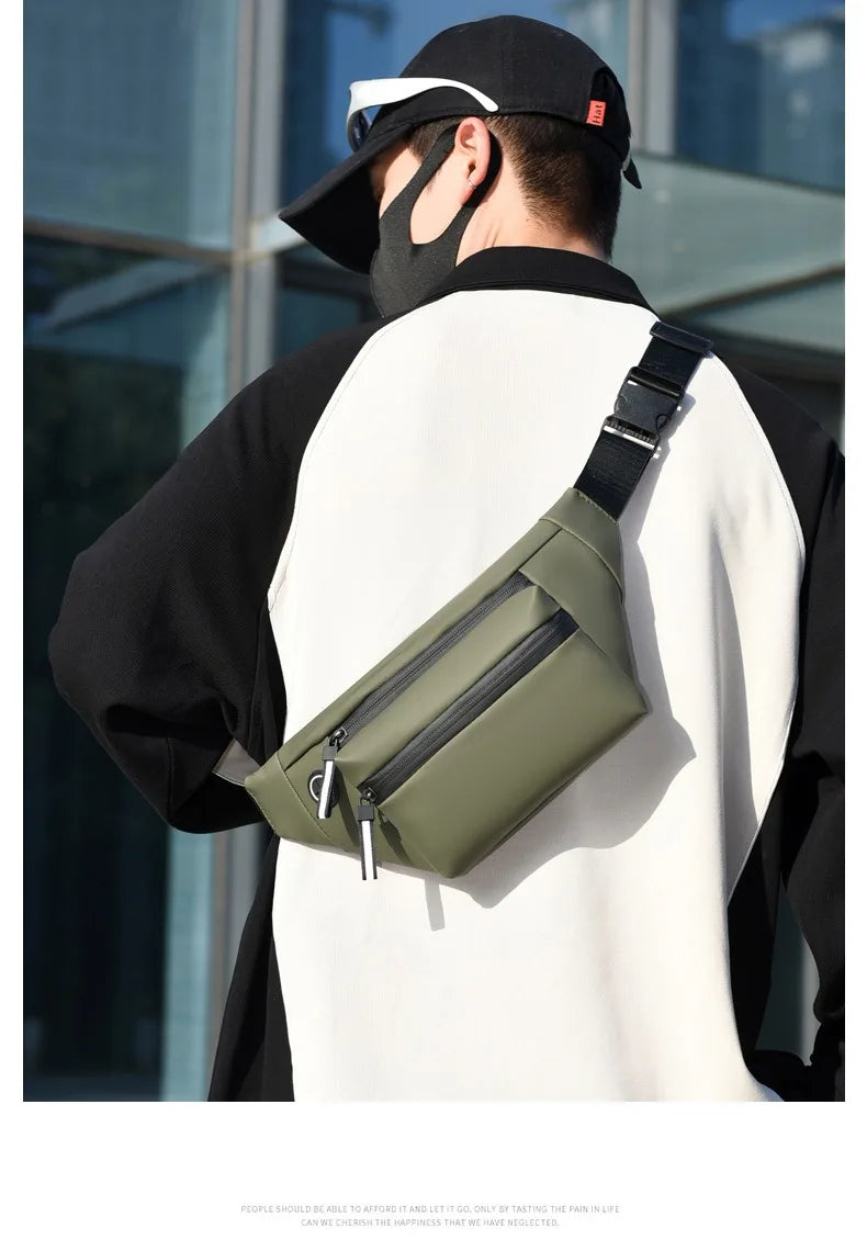 Fashion Men's Waist Bag Outdoor Sports Crossbody Bag Chest Packs For Ferrari F430 Stradale 458 488 599 612 F8 FF Charles Leclerc