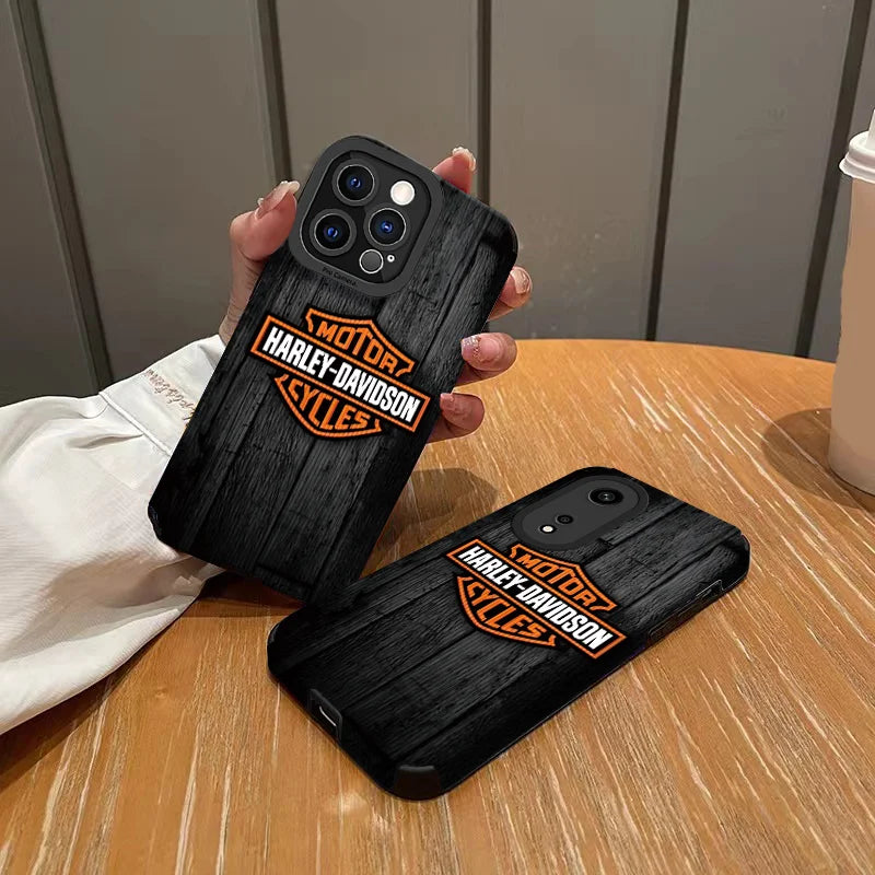 Motorcycle Mobile Phone Case For IPhone 17 Pro Max 16 15 14 Pro Max 13 11 X Xs Xr 8 7Plus Protection Cover For Harley Davidson