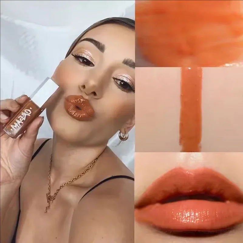Fenty Beauty Lip Gloss Lipstick Water Gloss Highlight Mirror Lasting FUSSY HEAT RIRI Sparkling Charming Lady Lip Care Cosmetics