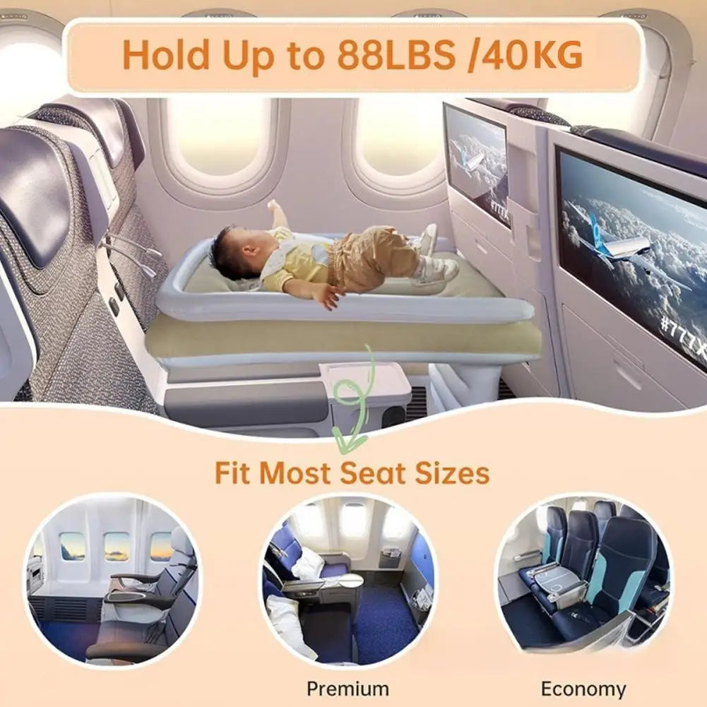 Baby Inflatable Mattress Children's Car Rear Folding Car Mat Outdoor Travel Thickened Plush Air Cushion Car Inflatable Bed ﻿
