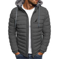 Brand oversized down jacket NAUTICA men's detachable hat thickened hooded cardigan drawstring winter thickened warm jacket top