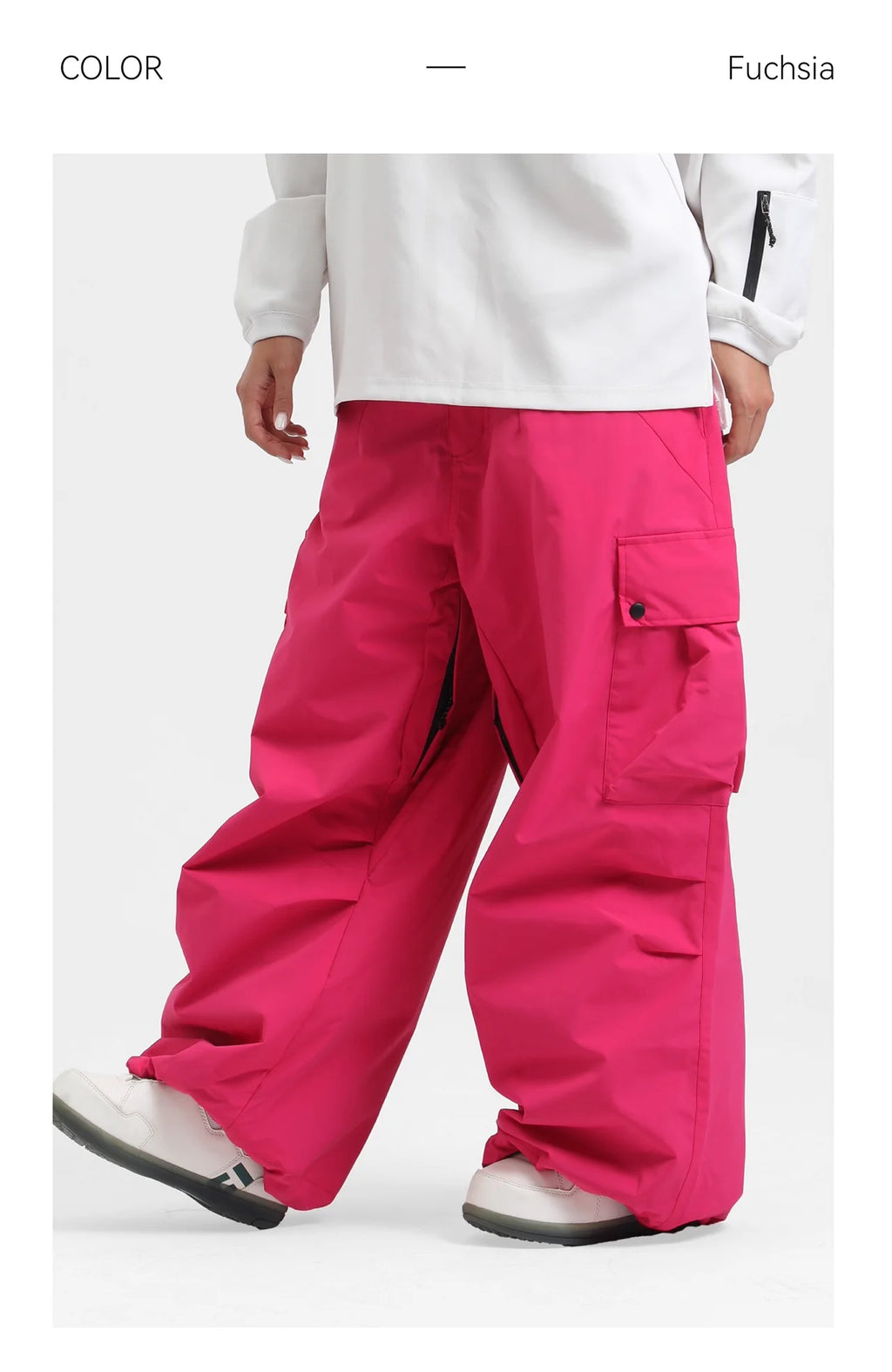 2025 GSOU SNOW New Winter Outdoor Loose Waist Ski Pants For Women  Men Waterproof And Warm  Professional Snowboard Ski Pants