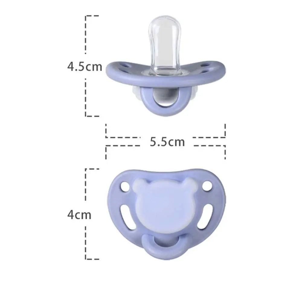 Comfort Newborn Bite Supplies Baby Gift Round Head Soother Nipples With Storage Box Cartoon Baby Pacifier Infant Sleep Nipple