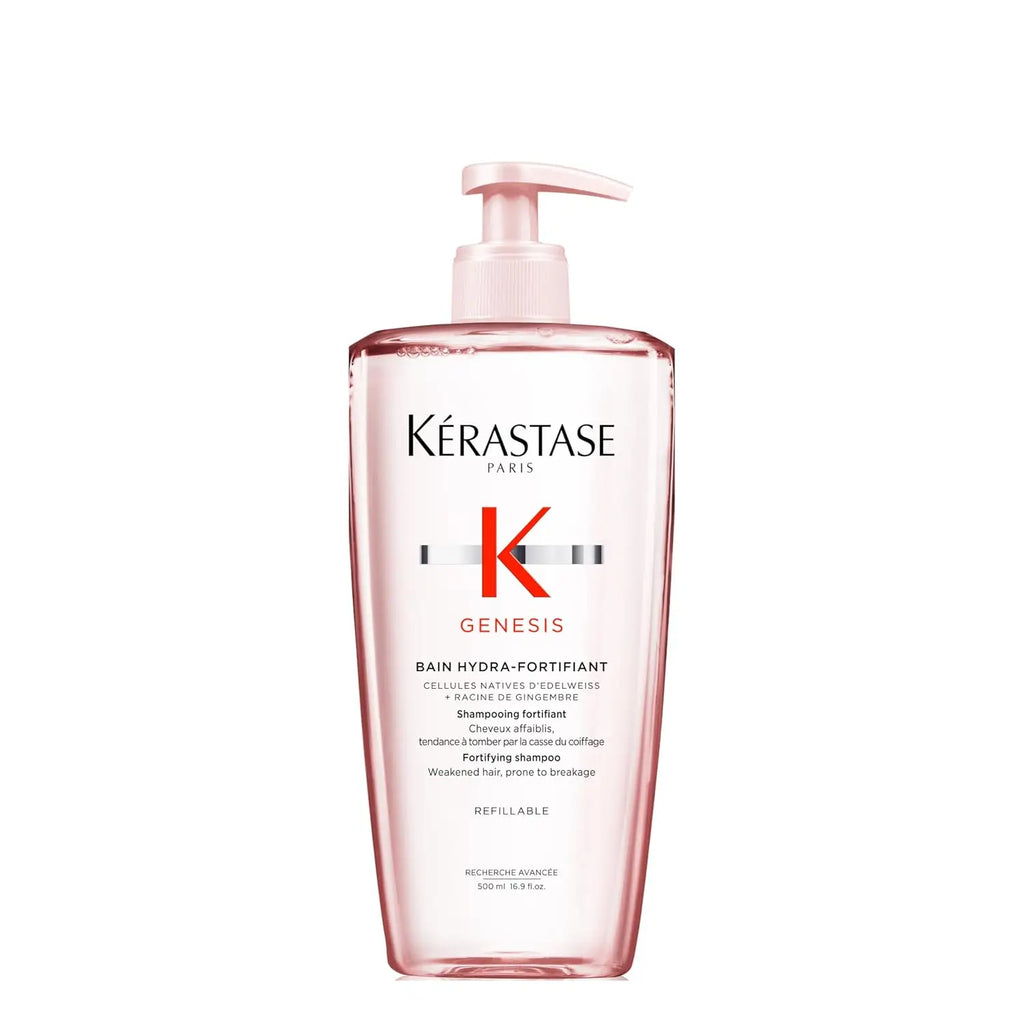 Kerastase Genesis Hydra-Fortifiant Shampoo 80/250/500ml, Anti-Breakage & Strengthening, Hydrates Hair, For Weak or Damaged Hair