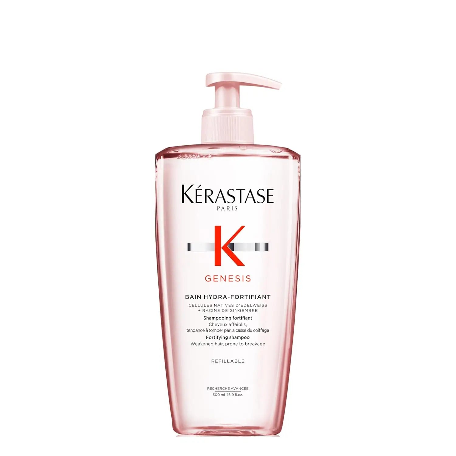 Kerastase Genesis Hydra-Fortifiant Shampoo 80/250/500ml, Anti-Breakage & Strengthening, Hydrates Hair, For Weak or Damaged Hair