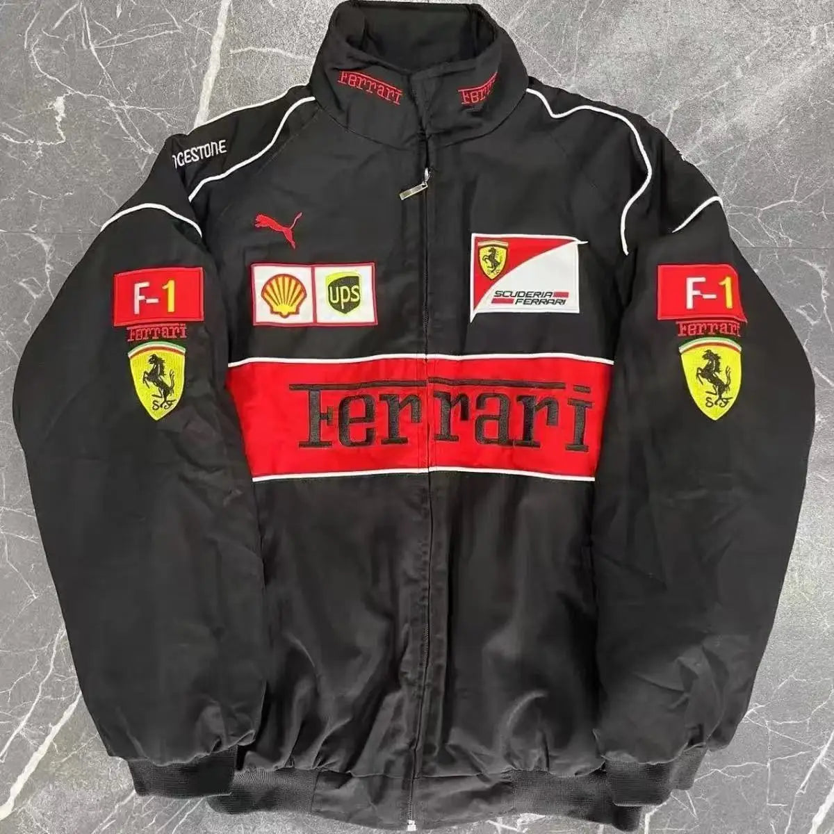 High-Quality F1 Racing Embroidered Jacket Locomotive Riding Jacket Couple Coat For Ferrari F430 488 Stradale Roma F8 Spider SF90