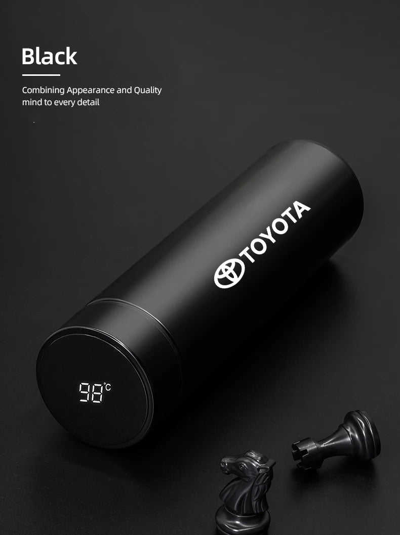 Car Insulated Cup 500ml Water Cup Coffee Tea Thermos For Toyota Crown Gazoo Racing Alphard TRD Corolla Yaris Chr Auris Camry
