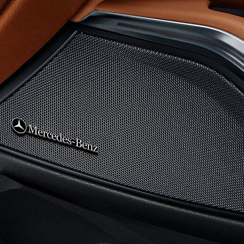 Car Audio Decoration Badge Modified Logo Audio Stickers For Mercedes-Benz AMG GT CLS GLC GLK W211 W221 W220 W163 W164 W203 W204