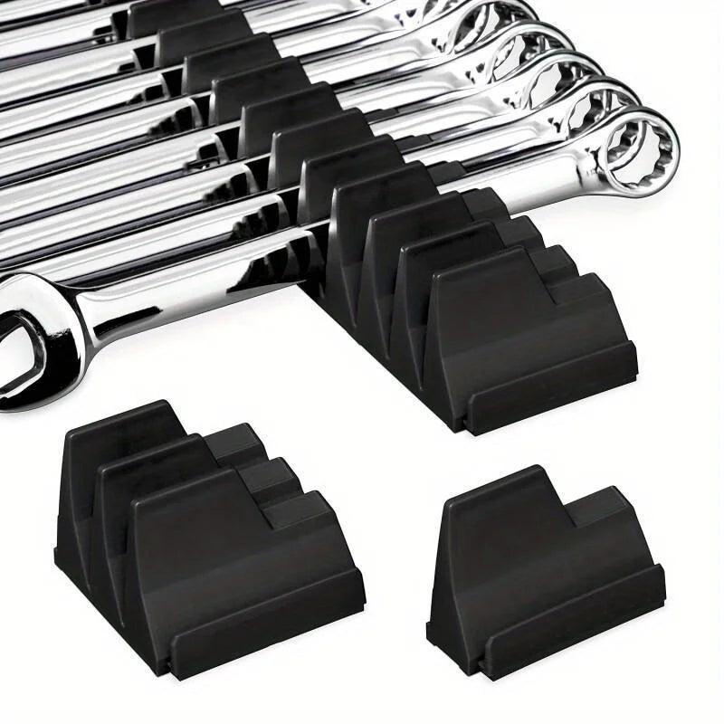 20-Pocket Magnetic Hex-Shaped Modular Toolbox Holder Storage Organizer for Spanners, Durable Plastic Construction