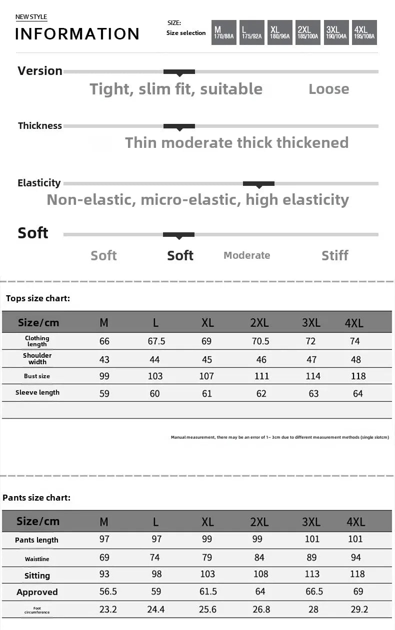 Luxurious Stand Collar Sportswear Set for Men Casual Fashionable Winter Half Zipper Sweatshirt Straight Leg Sweatpants Two Piece
