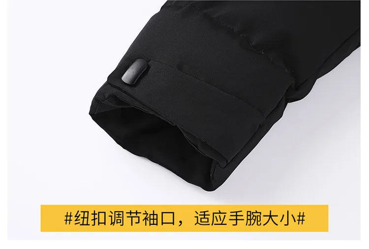 Mens Winter Coat Thickened Cotton Jacket Hooded Long Parkas Warm Windproof Outdoor Casual Jackets for Men Fashion 2025