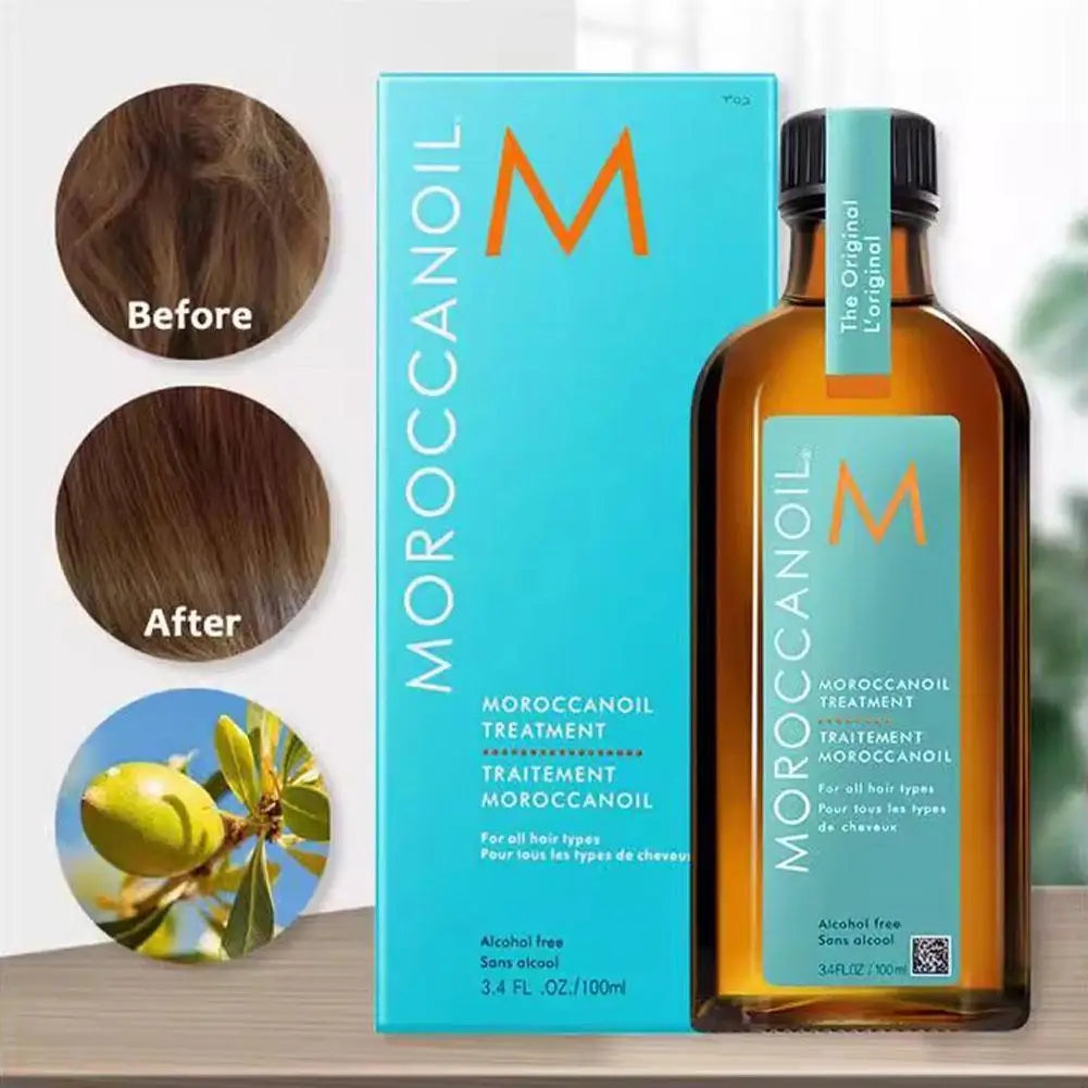 Morocco Hair Care Essential Oil Treatment Strengthen Hair Elasticity Dry Hair Repair Damaged Hair Nourish Scalp Hair Care
