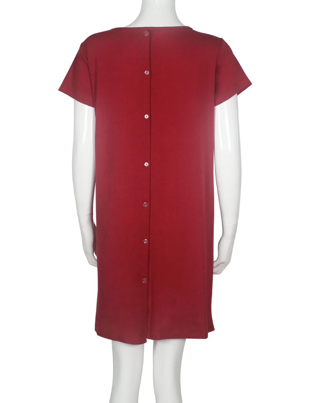 European And American Maternity Hospital Dress With Hidden Side Openings For Nursing Care Short Sleeves