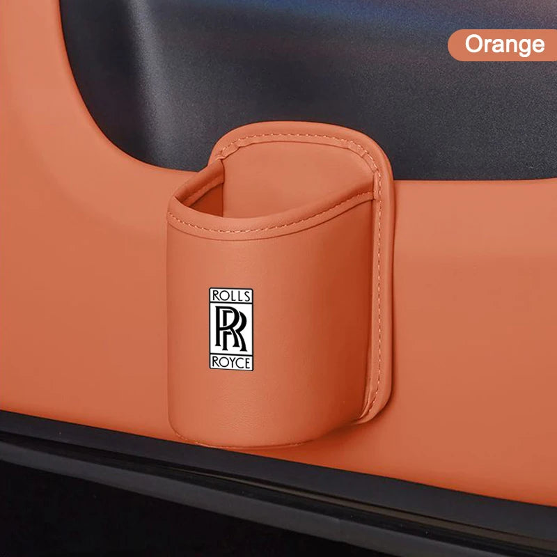 Universal Leather Car Seat  Drink Rack ater Cup Box for Rolls-Royce Cullinan Phantom Ghost Wraith Dawn Auto Interior Accessories