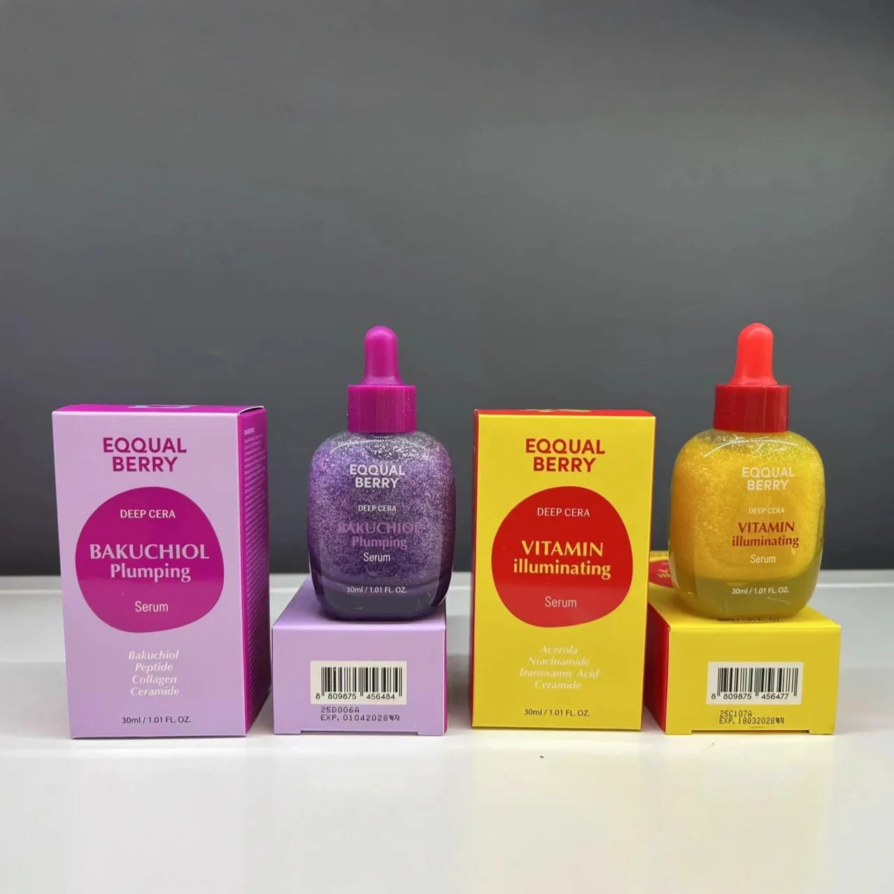 Korean EQQUALBERRY Bakuchiol Plumping Serum Enhances Elasticity Tightens Pores  Deeply Nourishes Skin Facial Skin Care