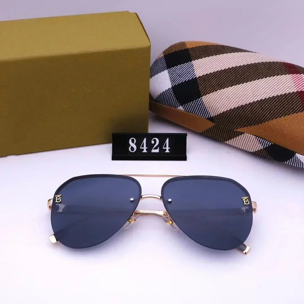 New European and American large frame sunglasses for men and women, classic and fashionable glasses