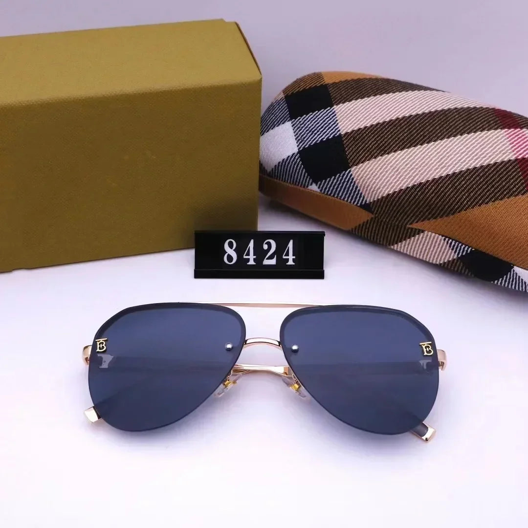 New European and American large frame sunglasses for men and women, classic and fashionable glasses