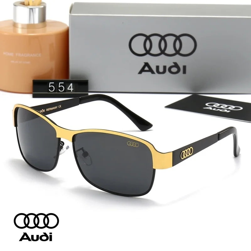 AUDI Luxury Sunglasses High End for Men Women Polarized UV400 Driving Glasses Classic Style Premium Quality Fashion Design 54