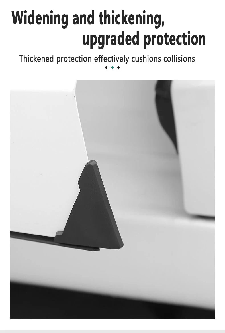 2/4pcs Universal Car Door Corner Protectors, Sport Pattern Silicone Anti-Scratch Bumper Covers for Vehicle Door Protection