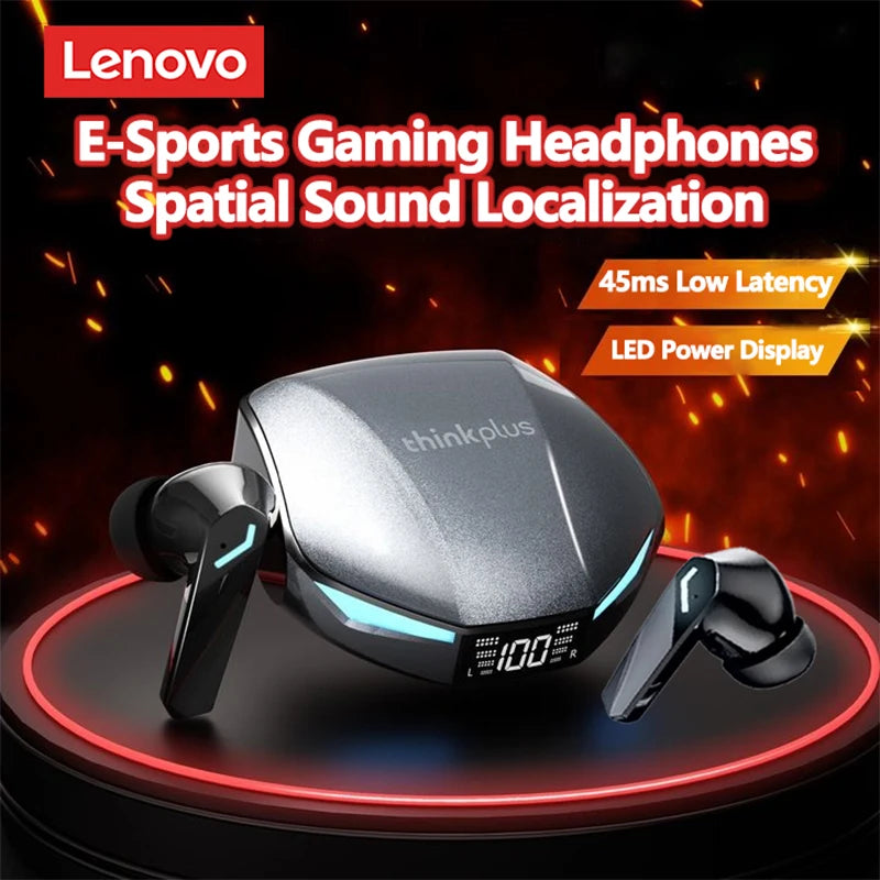 Original Lenovo GM2 Pro Max XT53 Bluetooth Earphones TWS Wireless Headphones Game Sport Headset Noise Cancelling Music Earbuds