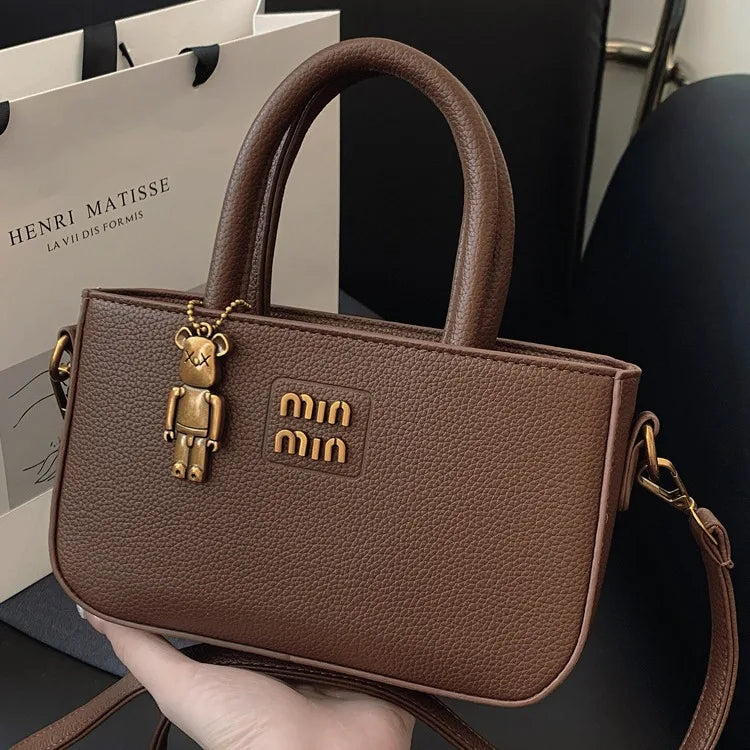 2025 New Trendy Women's Small Square Bag Minimalist Luxury Shoulder Bag for Mobile Phone Girl Fashion Crossbody Pouch Purse