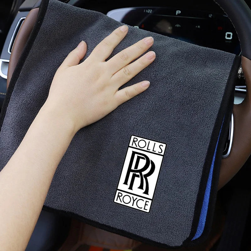 Microfiber Towel Car Wash Thickened Soft Detailing Cleaning Cloth for Rolls-Royce Cullinan Phantom Ghost Wraith Dawn Accessories