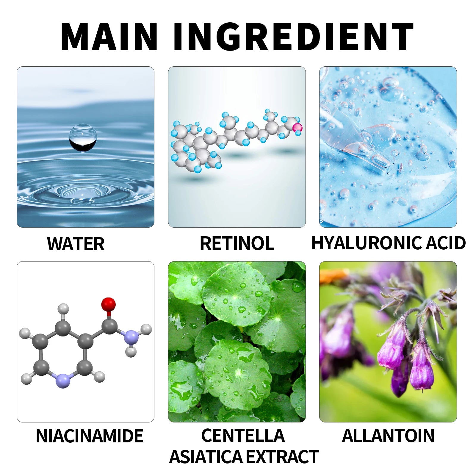EELHOE Hyaluronic Acid Essences for Anti-Aging Brightening Skin Moisturizing Firming Fine Lines Remover Wrinkles Acne Treatment