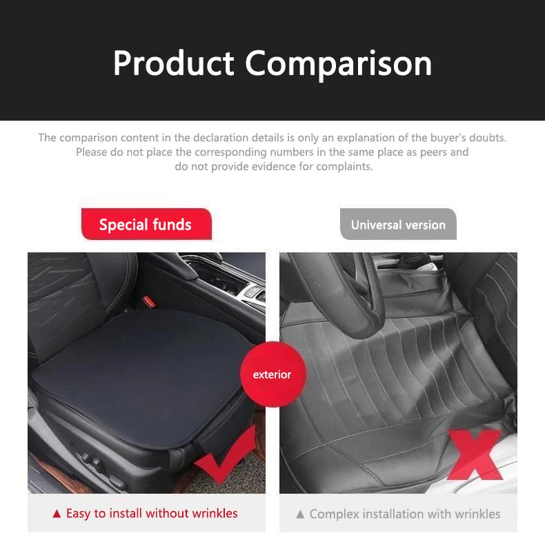 Car Front Back Seat Cushion Protect Pad Auto Non-Slip Cover For Ferrari F430 Stradale 458 488 599 612 F12 F1 Styling Accessories
