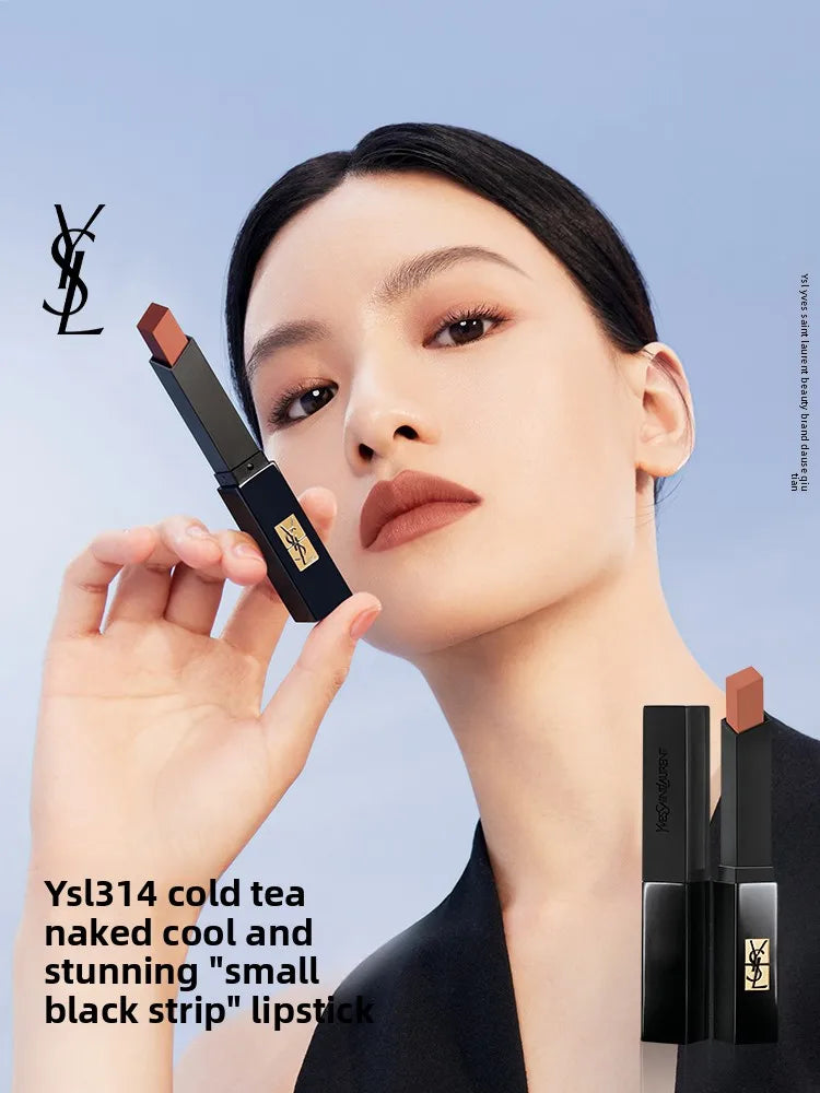 YSL Saint Laurent Black Bar Lipstick - Velvety Matte Lip Color, the Perfect Birthday Gift for Your Girlfriend